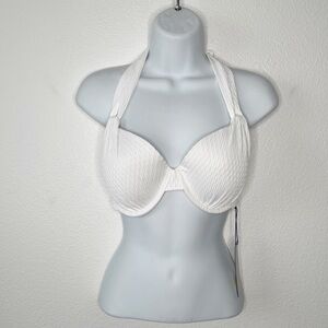 NEW A.Che Viona Halter Bikini Swimsuit Top in Seashell